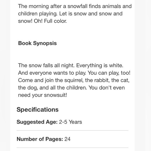 OH! Kids Book 90s Vintage Kevin Henkes 1999 Snow winter playtime Hardcover Book - Picture 17 of 17